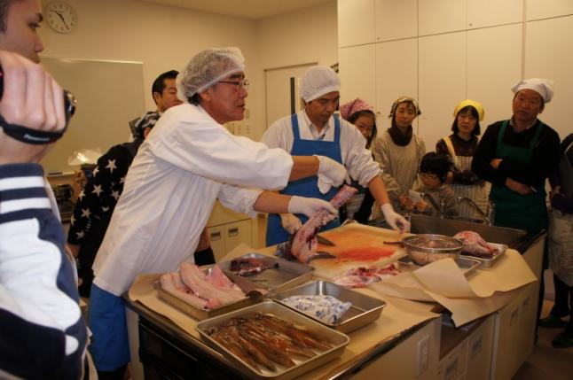 共立社庄内浜文化伝道師によるお魚料理教室