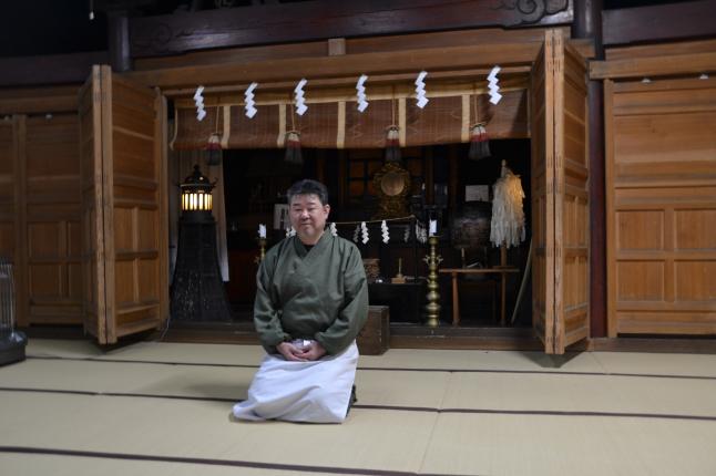 斎館料理長　伊藤新吉さん　精悍で素敵な方です🐕
